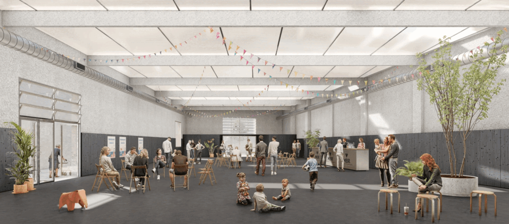 visual interior Proyecto Sala Río Cinca de Anvar Studio